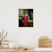 ドナマリア・イザベル・デ・ブラガンザ(1829油オン) ポスター (キッチン)