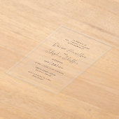 ドナモダン結婚ズ アクリル招待状 (レイダウン)