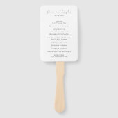 ドナモダン結婚式 プログラム ハンドファン (正面)