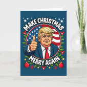 ドナルドおもしろいトランプのクリスマスカード シーズンカード (正面)