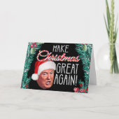 ドナルドおもしろいトランプのクリスマス シーズンカード (正面)