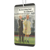 ドナルドおもしろいトランプのプーチン銃のジョーク カーエアーフレッシュナー (左)