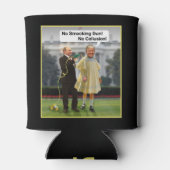 ドナルドおもしろいトランプのプーチン銃のジョーク 缶クーラー (裏面)