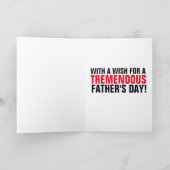 ドナルドおもしろいトランプキス父の日札 カード (内部)