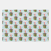 ドナルドおもしろいトランプクリスマスユージパッケージユーモア ラッピングペーパーシート (正面3)