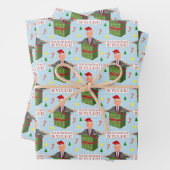 ドナルドおもしろいトランプクリスマスユージパッケージユーモア ラッピングペーパーシート (インサイチュ)