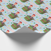 ドナルドおもしろいトランプクリスマスユージパッケージユーモア ラッピングペーパー (角)