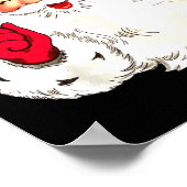 ドナルドおもしろいトランプサンタクロース ポスター (角)