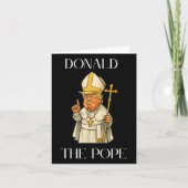 ドナルドおもしろいトランプポープミームおもしろい カード (正面)