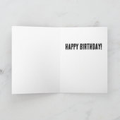 ドナルドおもしろいトランプムショット誕生日 カード (内部)