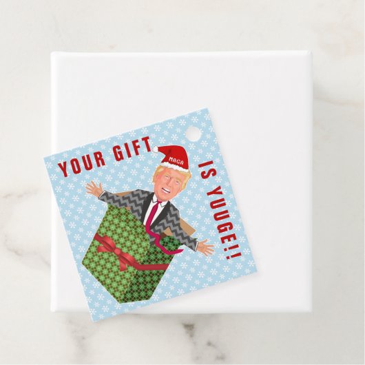 ドナルドおもしろいトランプ大統領のクリスマスユージギフト フェイバータグ (インサイチュ)