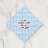 ドナルドおもしろいトランプ大統領のクリスマスユージギフト フェイバータグ (裏面)