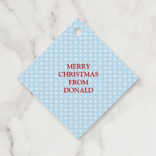 ドナルドおもしろいトランプ大統領のクリスマスユージギフト フェイバータグ (裏面)