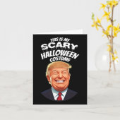 ドナルドおもしろいトランプ怖いハロウィンギャグ大統領C カード (黄色い花)