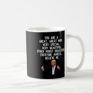ドナルドおもしろいトランプ母39s日ガグギフトコンサバ コーヒーマグカップ