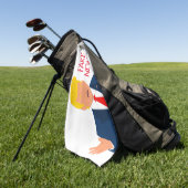 ドナルドおもしろいトランプ漫画のゴルフタオルギフト ゴルフタオル (グリーン)