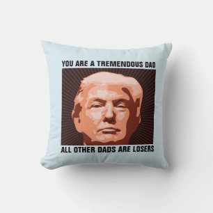 ドナルドおもしろいトランプ父の日 クッション