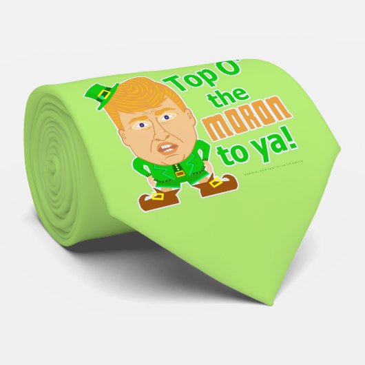 ドナルドおもしろいトランプSt patricks dayレプレシャン ネクタイ (ロール)