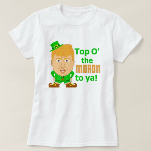 ドナルドおもしろいトランプSt patricks dayレプレシャン Tシャツ (デザイン正面)
