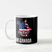 ドナルドおもしろいントランプOhカナダ米国 コーヒーマグカップ (左)