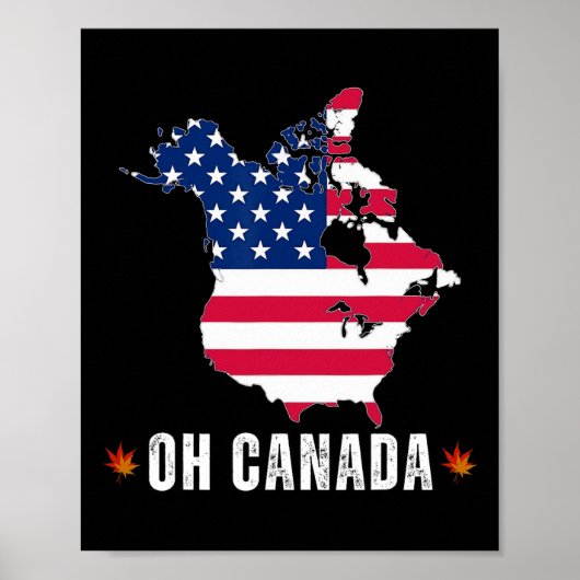 ドナルドおもしろいントランプOhカナダ米国 ポスター (正面)