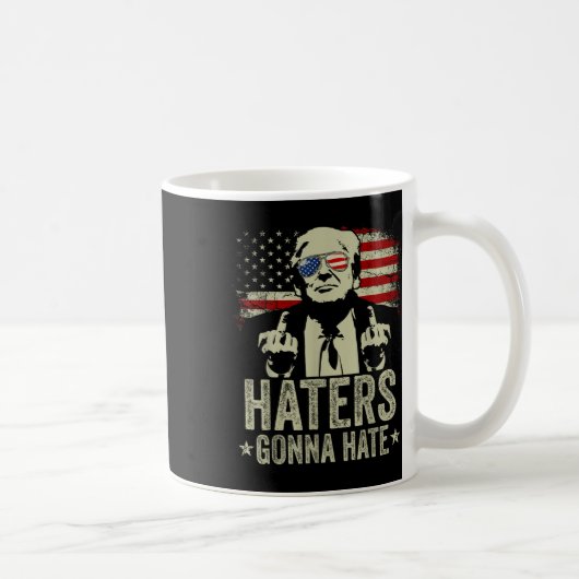 ドナルドおもしろい・トランプ大統領を嫌うハターズ コーヒーマグカップ (右)