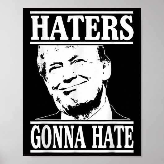 ドナルドおもしろい・トランプ大統領を嫌うハターズ ポスター (正面)