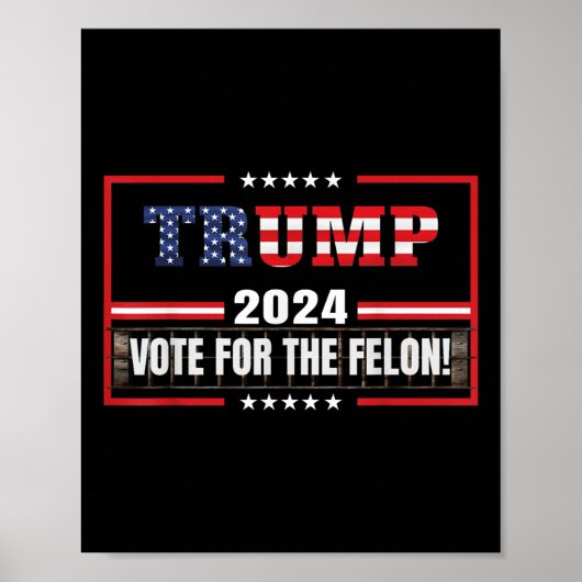 ドナルドおもしろい・トランプ支持者2024の投票 ポスター (正面)