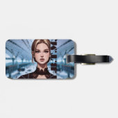 ドナルドとシアー。アニメーションキャラクターデザイン ラゲッジタグ (裏面横)