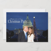 ドナルドとメラニアからのクリスマスの招待 招待状 (正面)