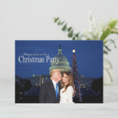 ドナルドとメラニアからのクリスマスの招待 招待状 (スタンド正面)