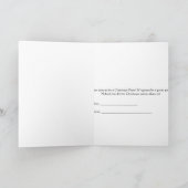 ドナルドとメラニアからのクリスマスの招待 招待状 (内部)