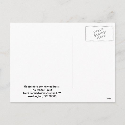 ドナルドとメラニアからのシーズンの挨拶 シーズンポストカード (裏面)