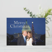 ドナルドとメラニアのメリークリスマス シーズンカード (スタンド正面)