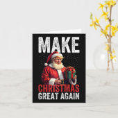 ドナルドの素晴らしトランプ好きのために再びクリスマスを作る カード (黄色い花)
