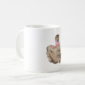 ドナルドを押し上げる コーヒーマグカップ (正面左)