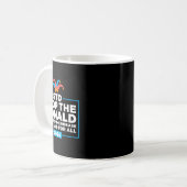 ドナルドアンチトランプ民主党有権者 コーヒーマグカップ (正面左)