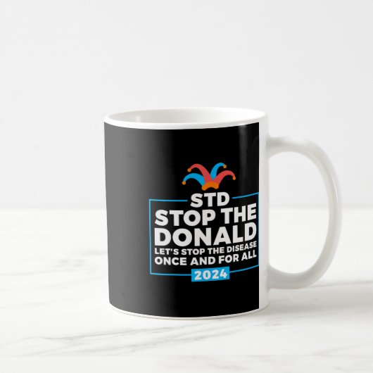 ドナルドアンチトランプ民主党有権者 コーヒーマグカップ (右)