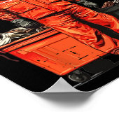 ドナルドクールトランプガベージステイトラシおもしろいーメガT ポスター (角)