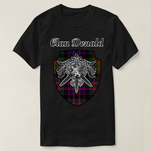 ドナルドスコティッシュクランタータンチェック獅子剣紋 Tシャツ (デザイン正面)