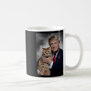 ドナルドトランプおもしろいとネコ コーヒーマグカップ