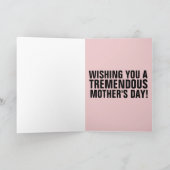 ドナルドトランプおもしろいキスマザーズデイカード カード (内部)