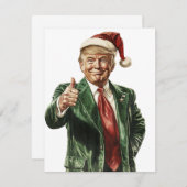 ドナルドトランプおもしろいクリスマスカード シーズンカード (正面/裏面)