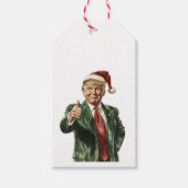 ドナルドトランプおもしろいクリスマスプレゼントラベル ギフトタグ (正面)