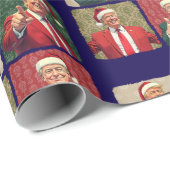 ドナルドトランプおもしろいクリスマス ラッピングペーパー (ロールコーナー)