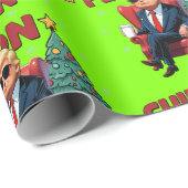 ドナルドトランプおもしろいクリスマス ラッピングペーパー (ロールコーナー)