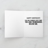 ドナルドトランプおもしろいハッピーバースデーグリーティングカード カード (内部)