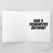 ドナルドトランプおもしろいビッグ誕生日カードカード カード (内部)