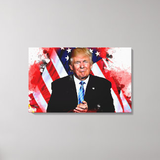 ドナルドトランプお祝い絵画ズ キャンバスプリント