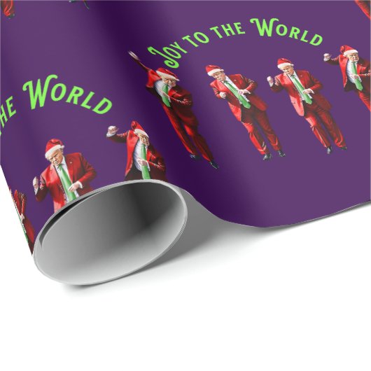 ドナルドトランプのクリスマスの喜び世界 ラッピングペーパー (ロールコーナー)